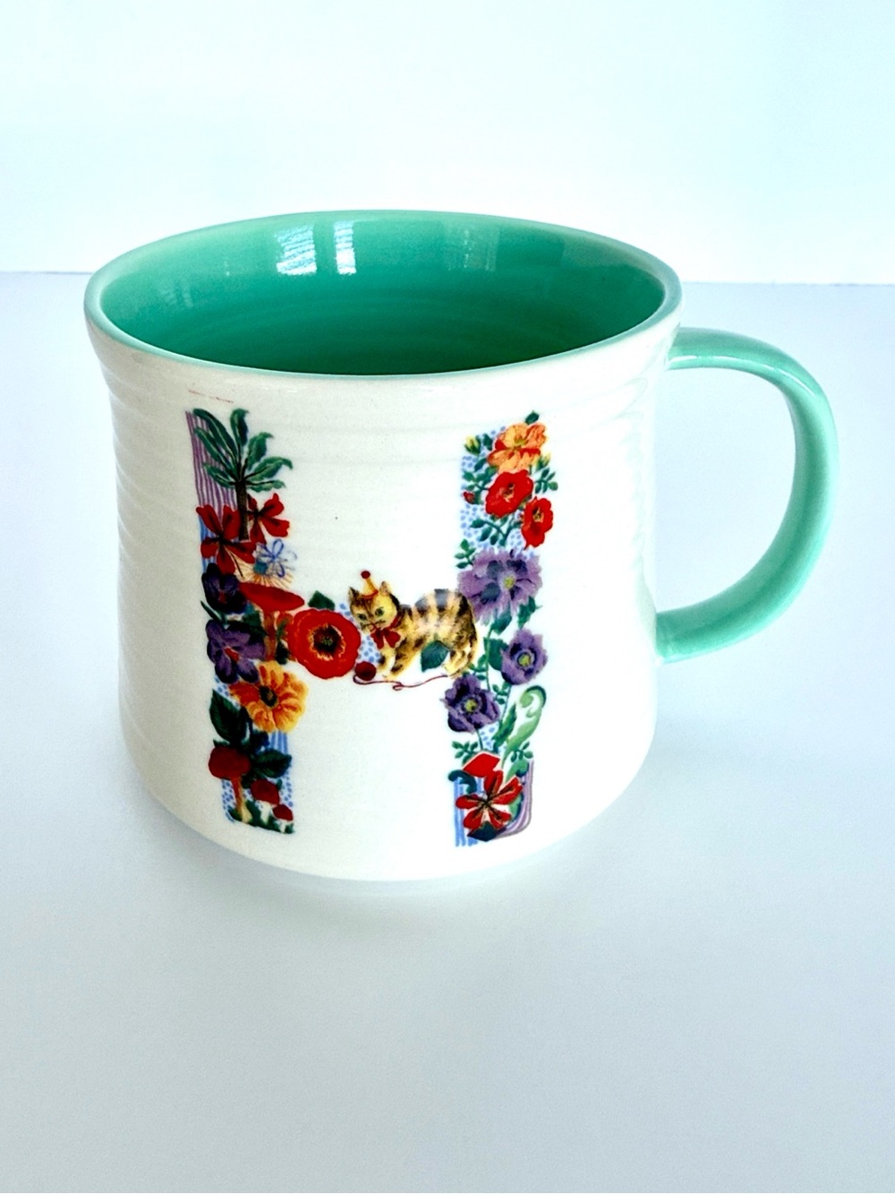 Nathalie Lete Bouquet H Monogram Mug